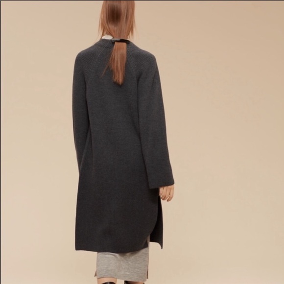 Aritzia Wilfred Vartan Sweater Dark Grey - Picture 3 of 7